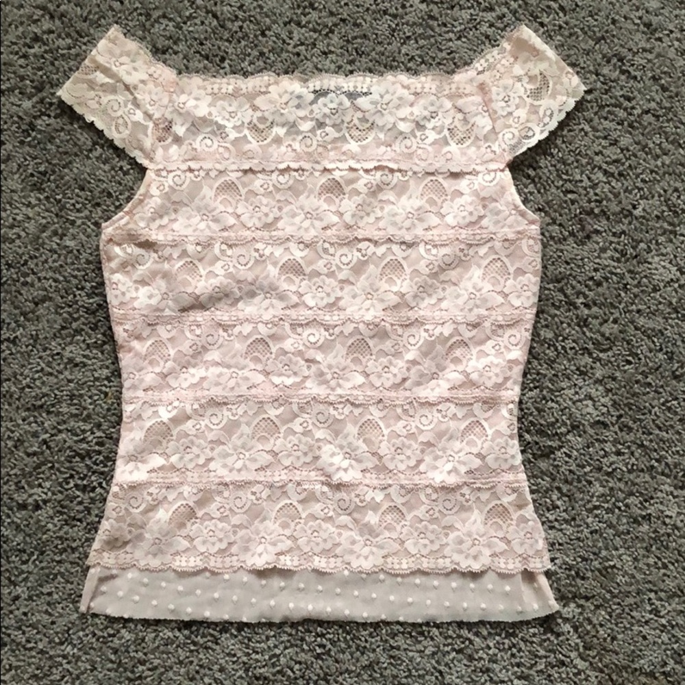 Pink floral shirt
